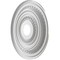 Ekena Millwork Cole PVC Ceiling Medallion (Fits Canopies up to 5 1/8"), Brght Coat Aluminum, 19"OD x 3 1/2"ID x 1"P CMP19COBAL - alternate 3